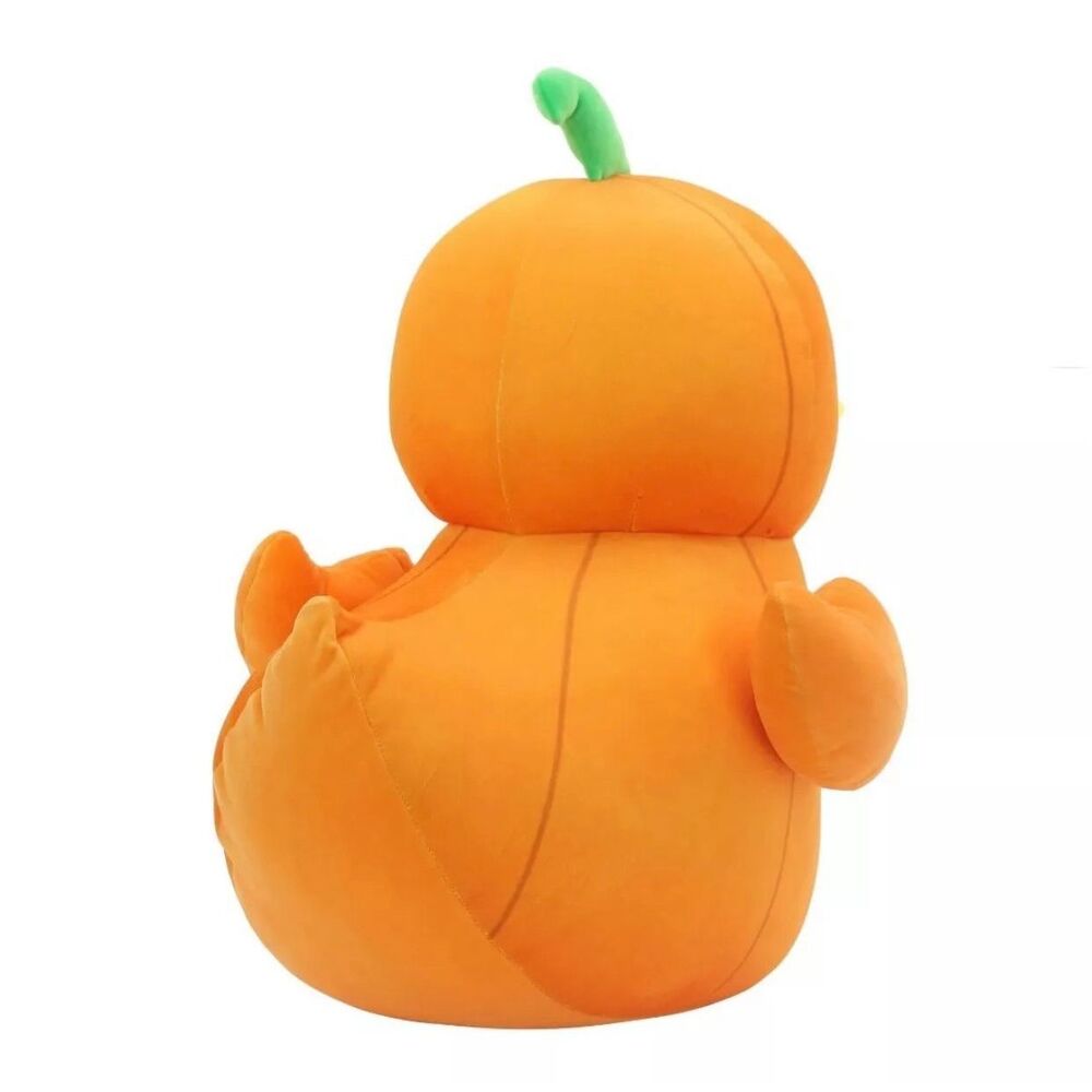 Halloween Jumbo Orange Pumpkin Rubber Duck Plush, 23 in, by Way To Celebrate fas